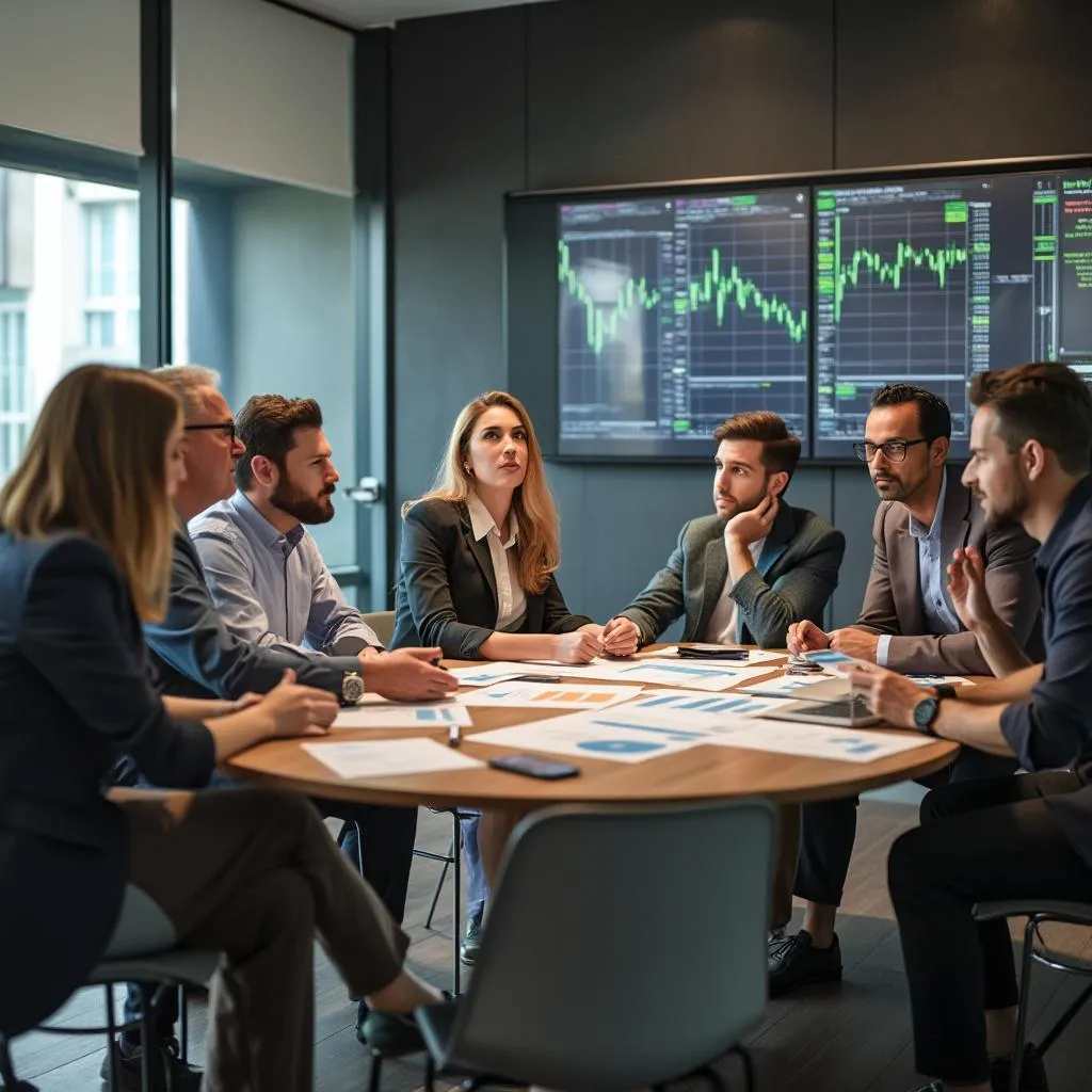 Equipo de FinanzasArg en reunión estratégica